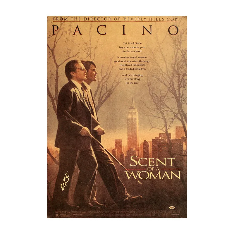 

Movie Scent of a Woman Kraft Paper Poster Japanese Anime Home Bedroom Wall Decoration Painting Core 50.5x35cm