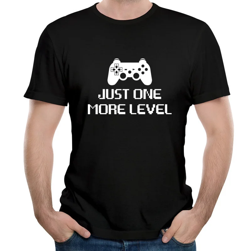 Футболки на заказ в стиле хип хоп с надписью Just Level One More мужские футболки