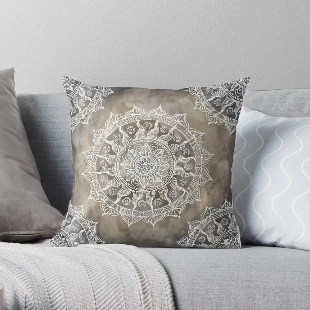 

Boho Chic Grunge Mandala Throw Pillow Pillow Case Polyester Home Decora Pillowcases Throw Pillow Case kussensloop poszewka