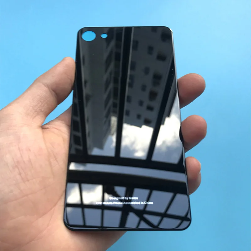 Black Missbuy для meizu U10 задняя Стекло задняя дверь Корпус Замена для meizu U20 Батарея крышку с наклейкой клей fundas - Цвет: Black