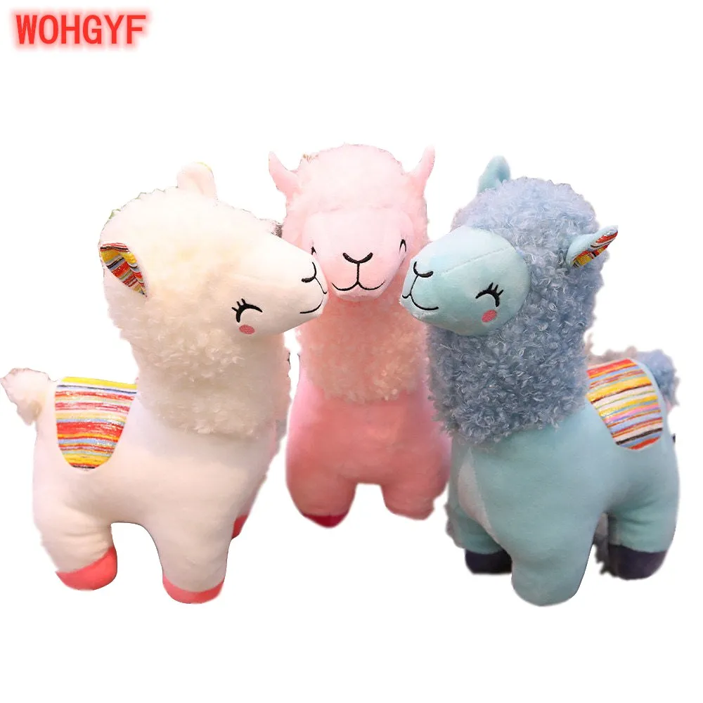 Новая Радуга Альпака Плюшевые игрушки 3 размера куклы для детей Высокое качество