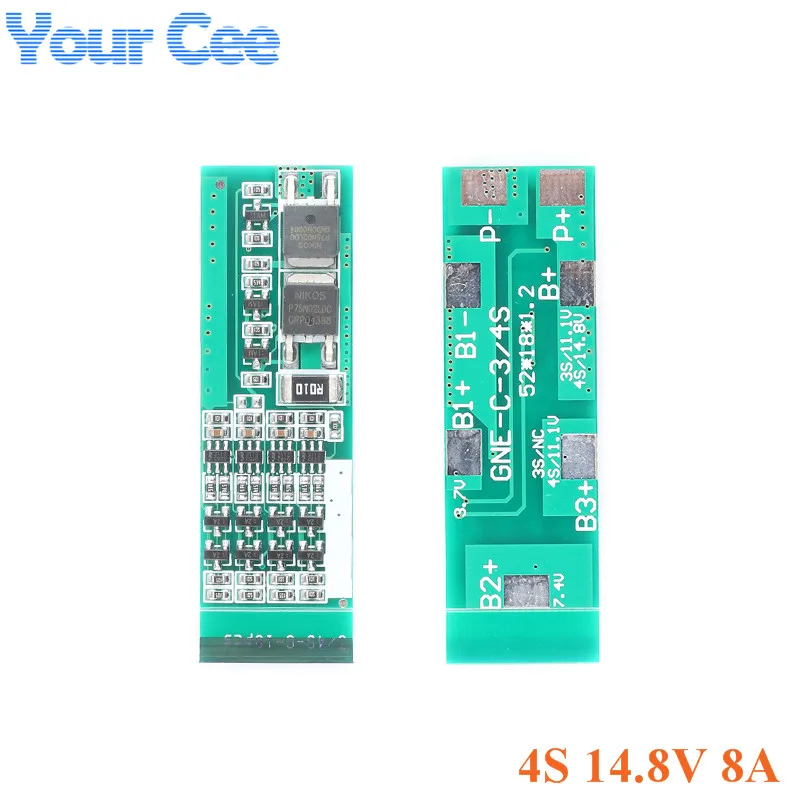 14 8 V 8A 4S BMS PCB железо литиевая батарея Защитная плата Lipo зарядное устройство от