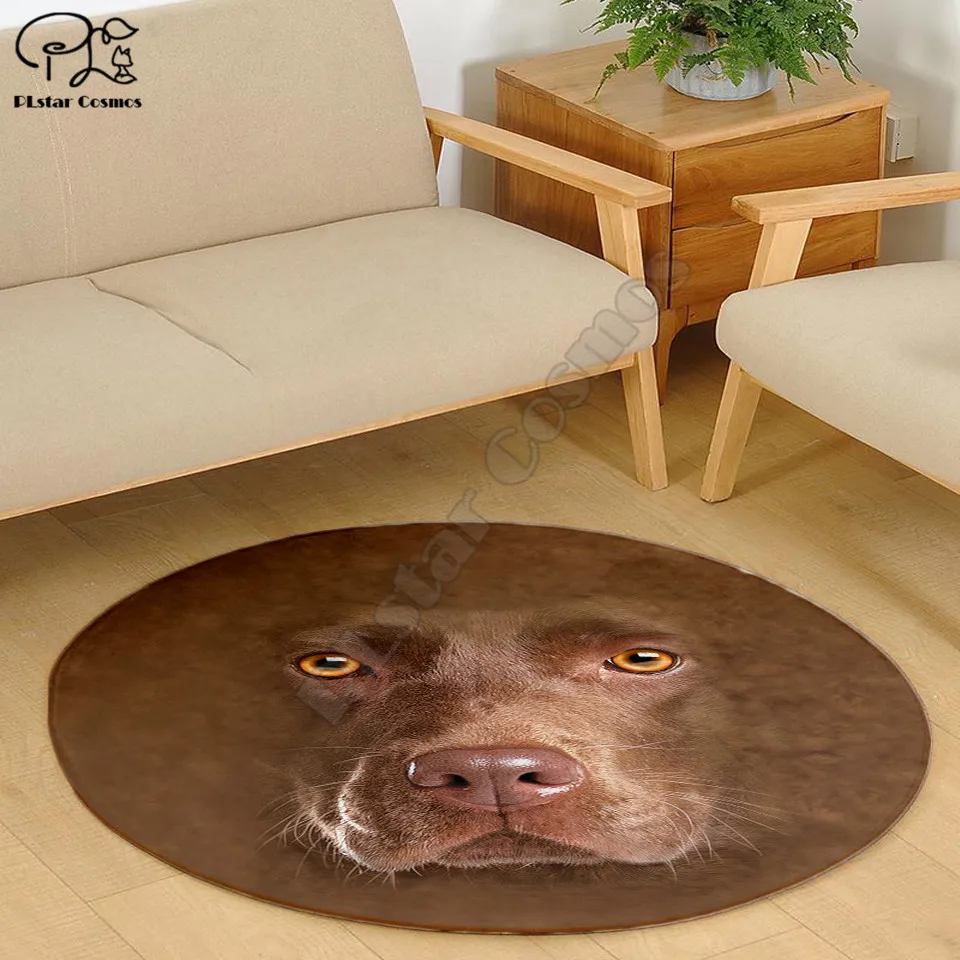 

Retro Dog pattern carpet Square Anti-Skid Area Floor Mat 3D Rug Non-slip Mat Dining Room Living Room Soft Bedroom Carpet