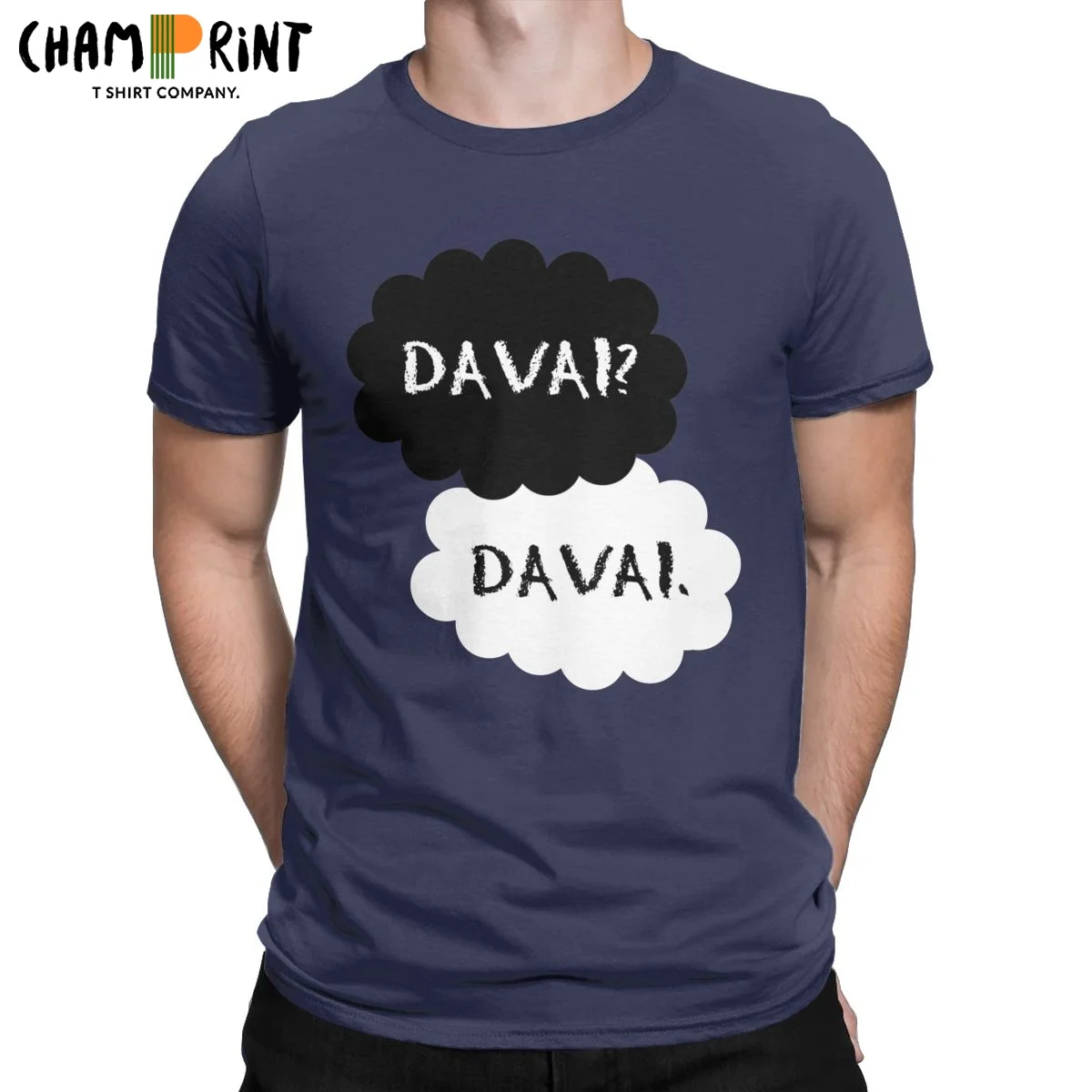 На льду Davai футболка для мужчин забавные 100% брендовая хлопковая Футболка с