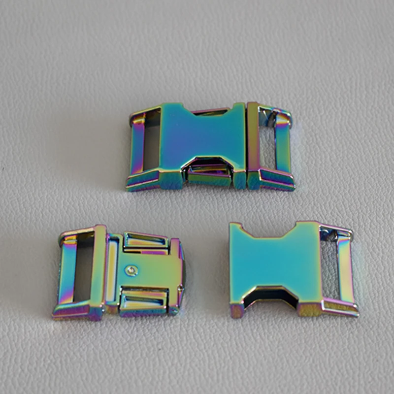 10 Pcs/Lot Rose gold Metal Buckles Adjustable Release Clasp and Slides for 20mm Webbing Straps Tactical Bags Pet Collar DIY | Дом и сад