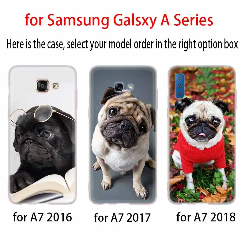 Милый desire Мопс чехол силиконовый защитный для телефона Samsung A50 A70 A80 A30 A40 A90 A6 A8 A9 A7 A5