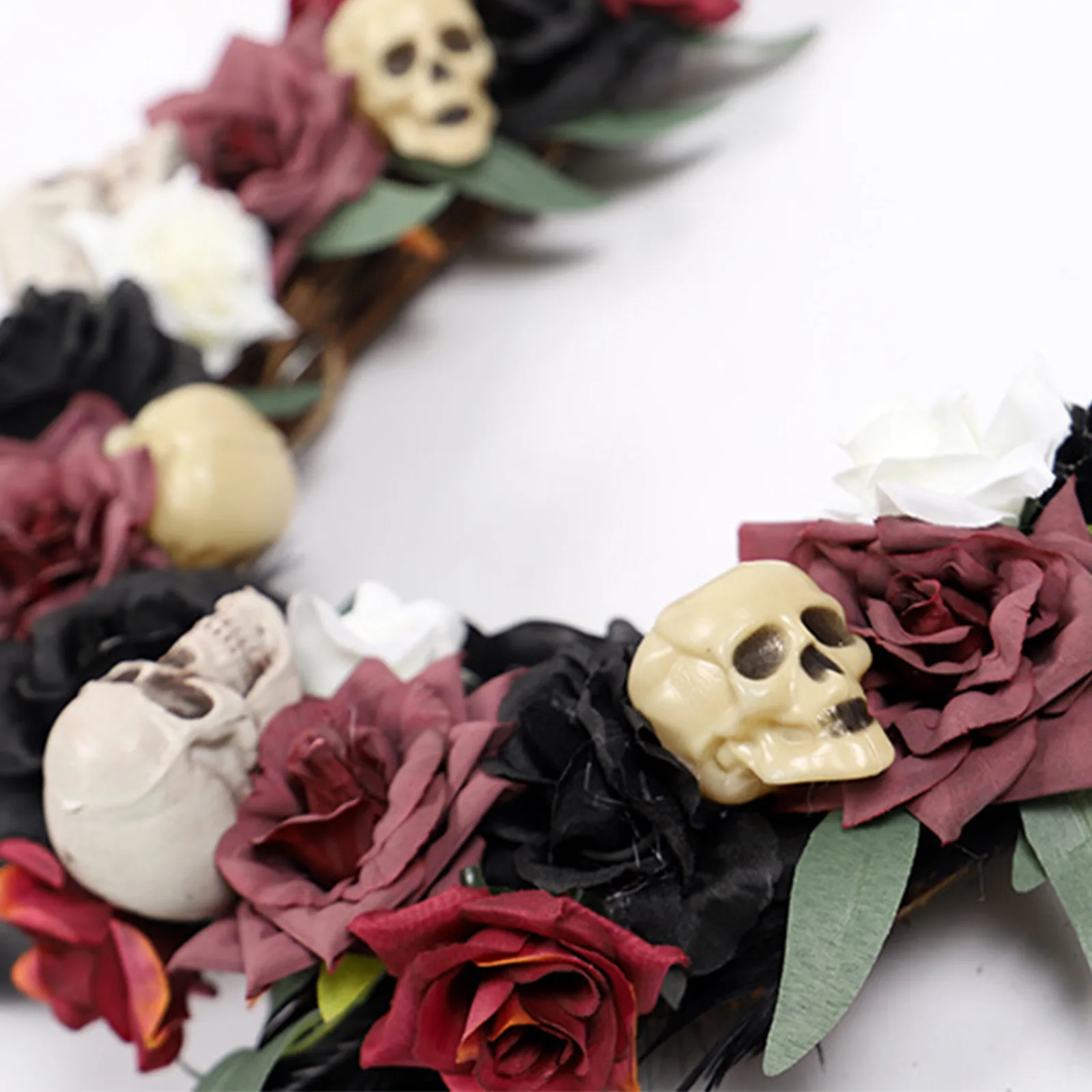 

home decor Halloween Skull Garland Black Decoration Skull Home Halloween Party Skull halloween decoration