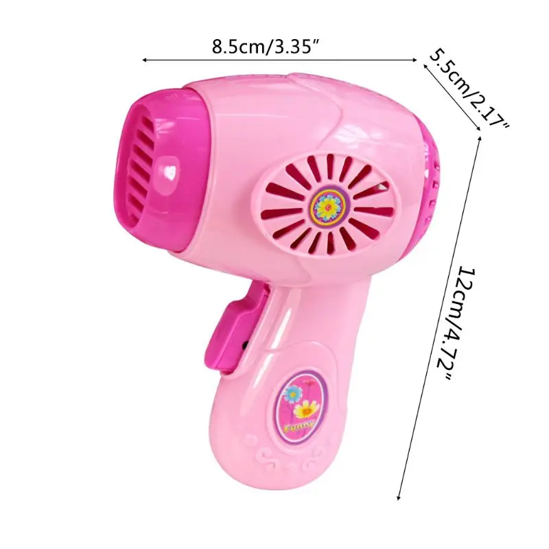 

Children Kid Boy Girl Mini Kitchen Electrical Appliance Hair Dryer Toy Set Early Education Dummy Household Pretended Play