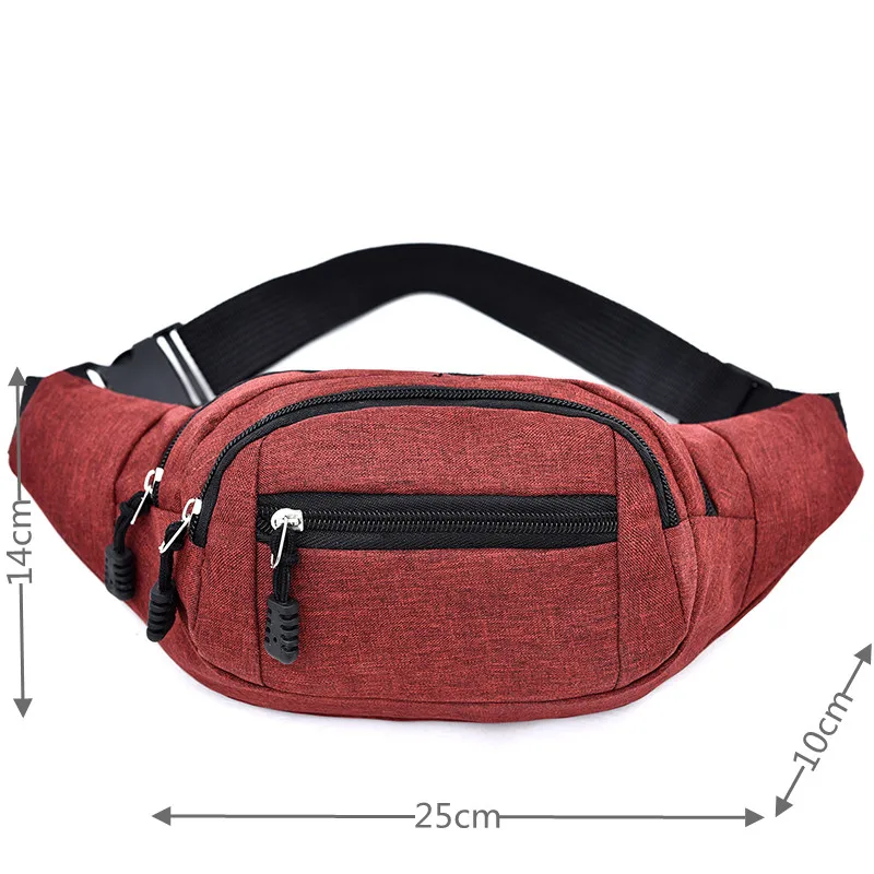 

Women Oxford Chest Waist Pack Belly Purse Waist Bag For Lady Zipper Pocket Fashion Travel Sling Bags
