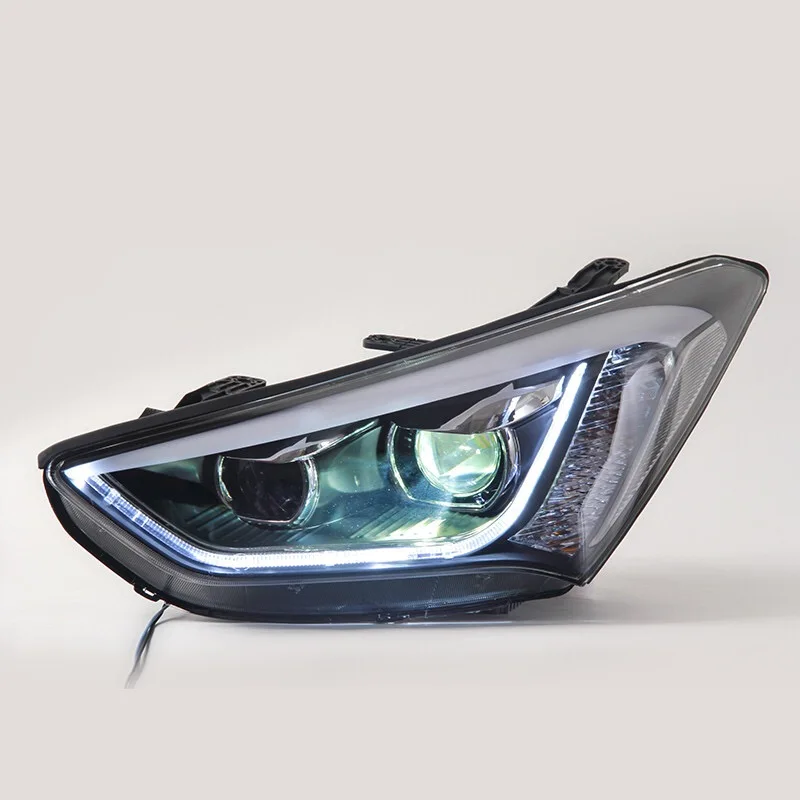 Автомобильные аксессуары головная лампа для Hyundai Santafe IX45 2013 2016 H7 головный