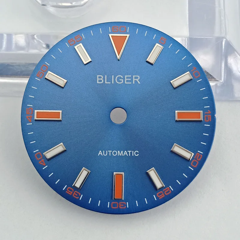 blue Bliger 1 шт стерильный 29 мм Циферблат подходит для ETA 2824/2836, Mingzhu DG 2813/3804, Miyota 8205/8215/821A/82 серии механизм - Цвет: blue