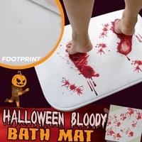 halloween bloody mat color changing mat turns red when wet spoof props bathroom carpets soft toilet floor faux for home decor