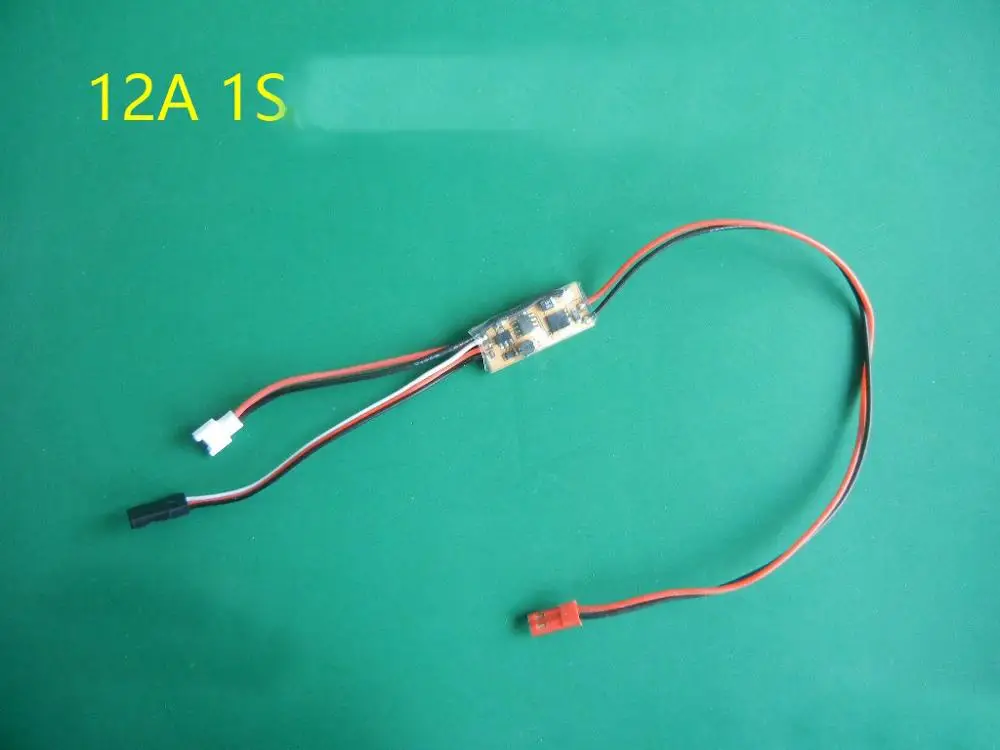 

1PC 1S 12A ESC High Current 3V-6V Brushed ESC Single Way Speed Controller with BEC for RC Aircraft 8520 N30 130 Motors Parts