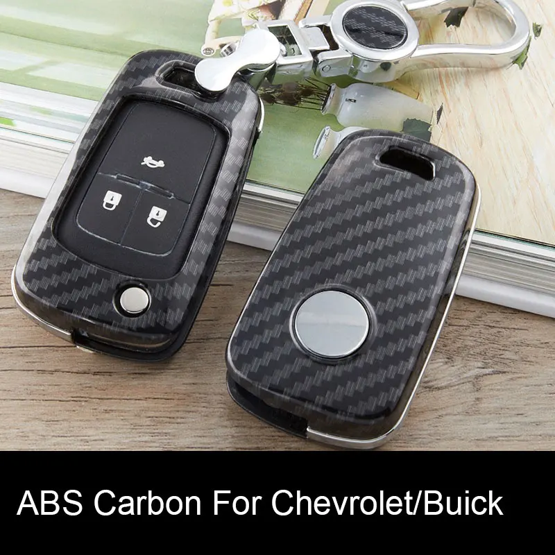 Чехол для ключей из углеродного волокна Chevrolet Buick Cruze Aveo Trax Opel Astra Corsa Meriva Zafira Antara J