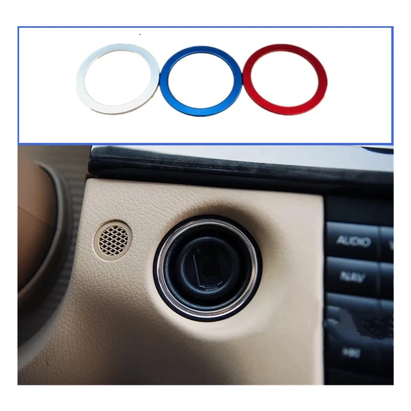 Автомобильный Стайлинг алюминиевый сплав отделка переключателя зажигания