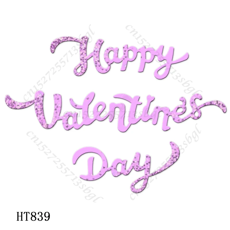 

Valentine's Day WordArt Cutting dies-HT839 Suitable For Common Die Cutting Machines On The Market.