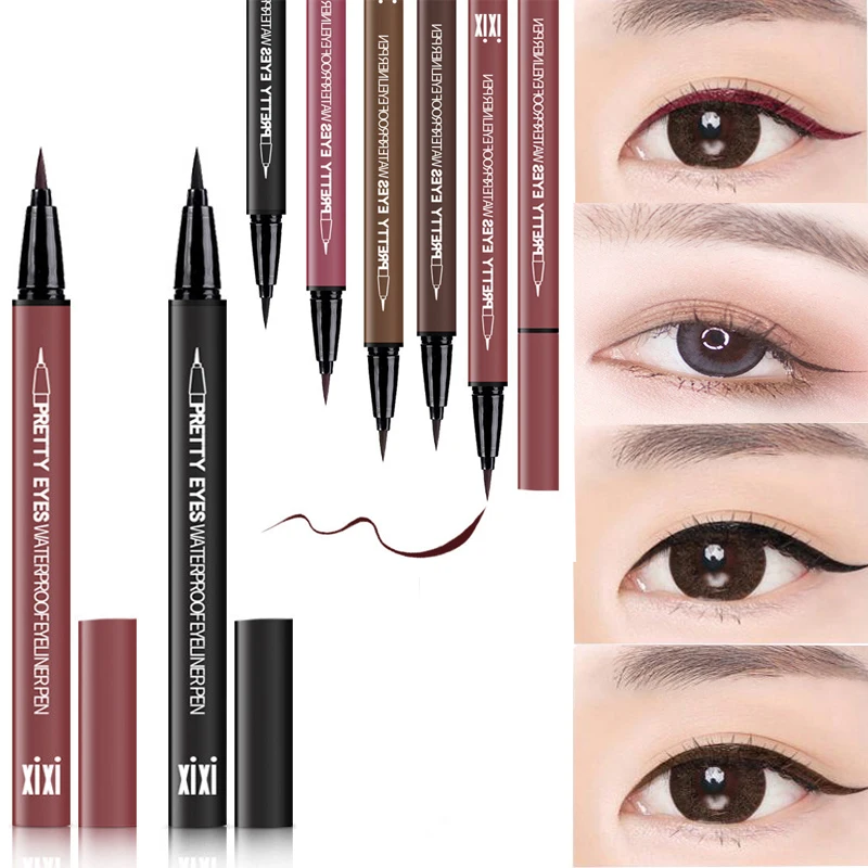 Водостойкая Подводка для глаз 7 цветов профессиональная быстросохнущая мягкая