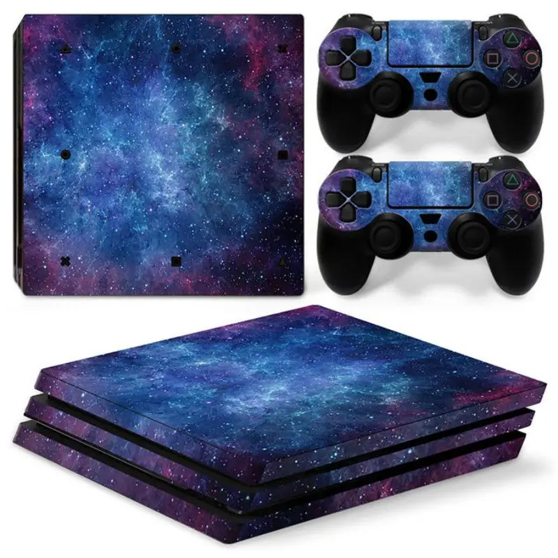 3 Звездное небо Viny Наклейка для PS4 Pro консоль+ 2 кожаная наклейка на контроллер для sony Playstation 4 Pro игровые аксессуары - Цвет: 3