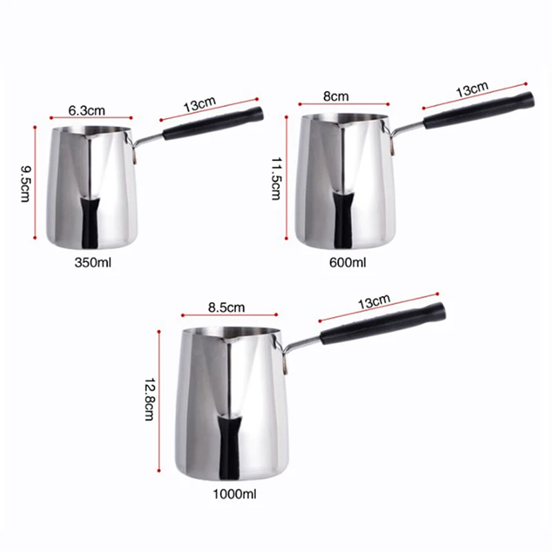 

Long Handle Wax Melting Pot DIY Candle Soap Melts Pot Scented Wax Melts Metal Coffee Toroid Pitcher Latte Milk Frothing Jug