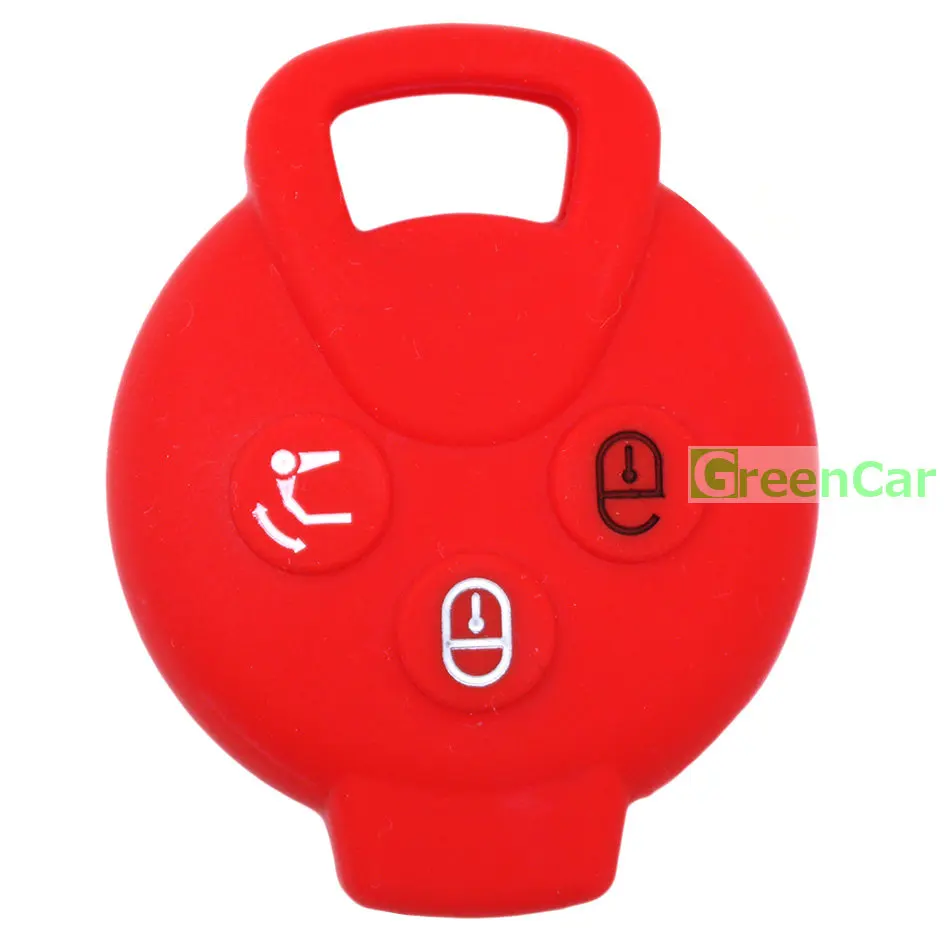 1 шт. чехол для автомобильного ключа с 3 кнопками Benz Smart Car City Roadster двух ForFour черный