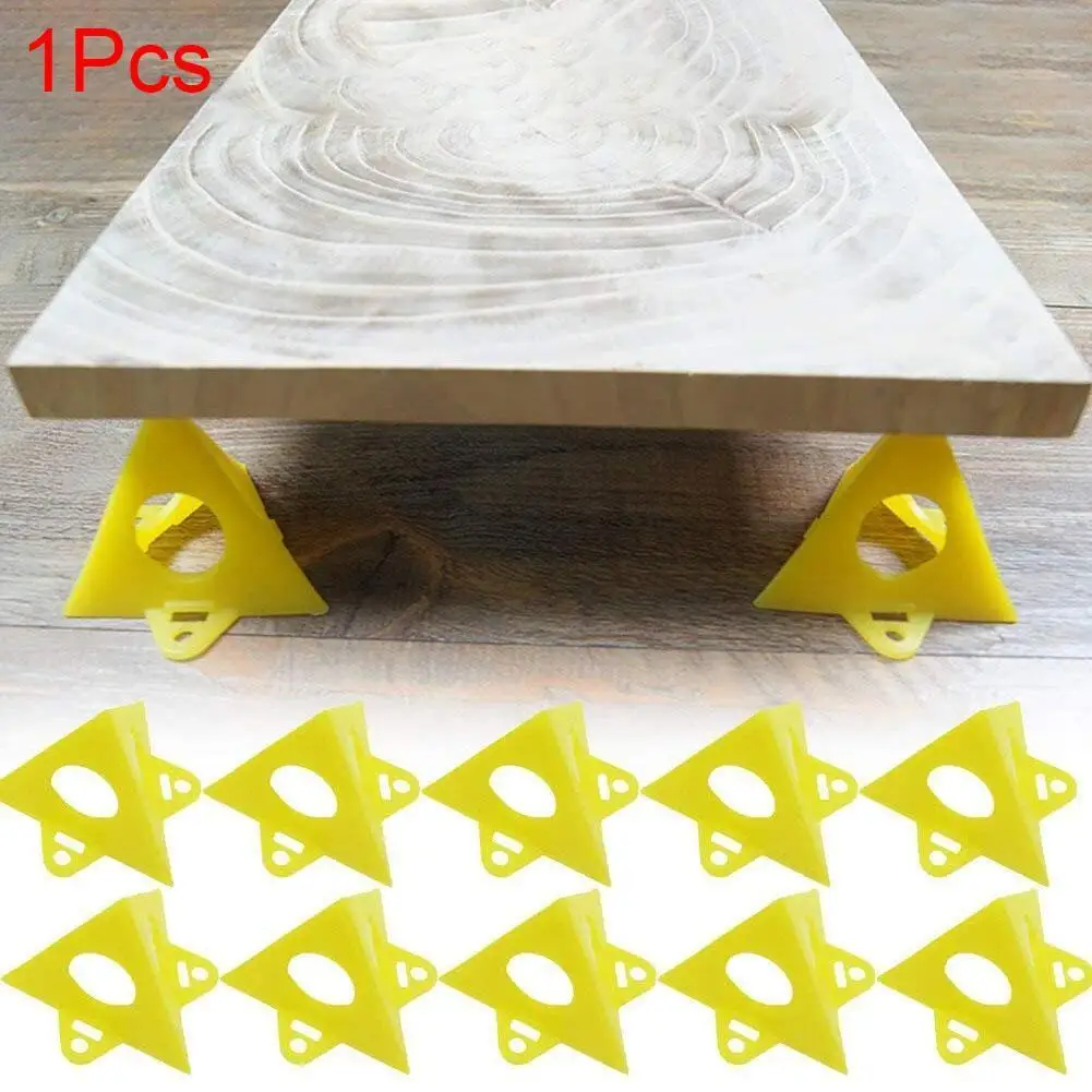 

1pcs/Set Portable Pyramid Stands Set Non-stick Material Triangle Paint Pads Feet Woodworking Accessories Carpenter Painter Tools