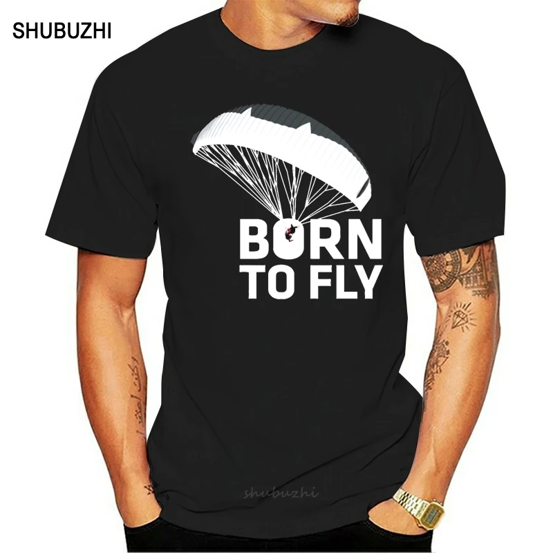 Born to fly par amotor прыжков с парашютом парапланерный огромный t sh футболка