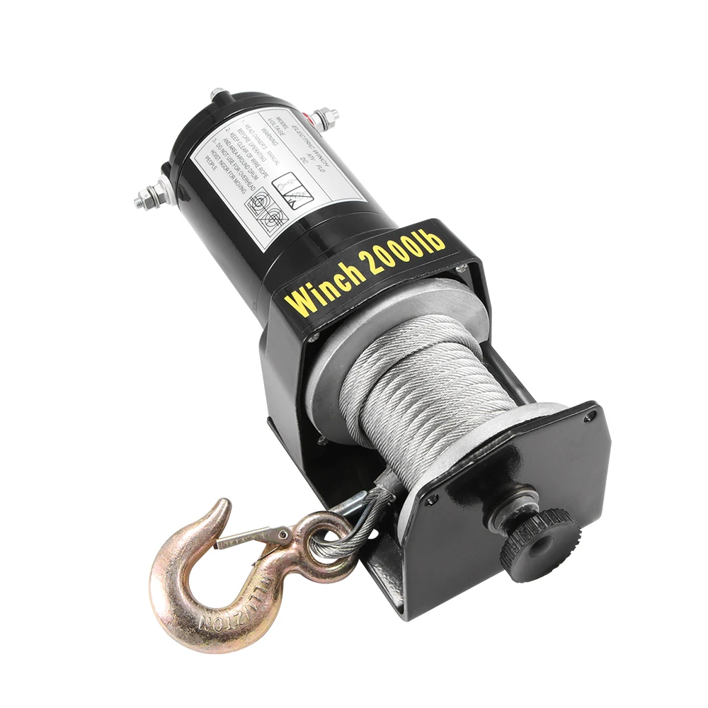 

1pc Powerful High strength Hook Electric Winch Electric Capstan Control switch Car Self-Rescue Winch for Swamp Desert Snow Beach