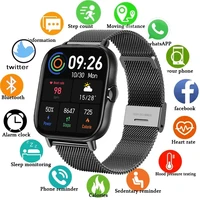 bluetooth call phone smart watch men waterproof sports fitness watch health tracker weather display 2021 new smartwatch woman
