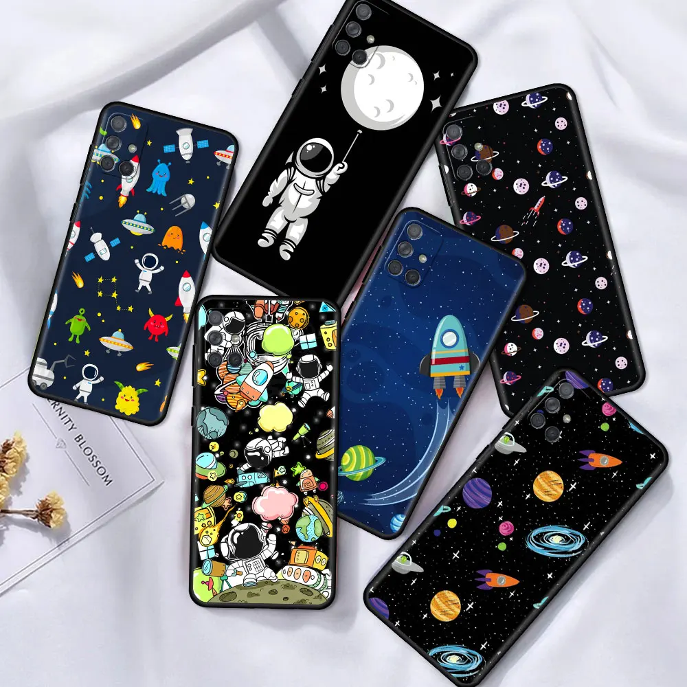 

TPU Case For Samsung Galaxy A51 A12 52 A21s A32 A31 A02s A72 A11 A41 A22 5G A01 A91 Black Phone Tampa Skull Flower