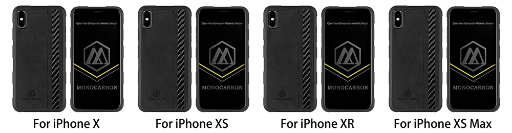 MONOCARBON углеродное волокно+ Алькантара чехол для iPhone X XS XR XS Max противоударный чехол Стиль-падение протестировано