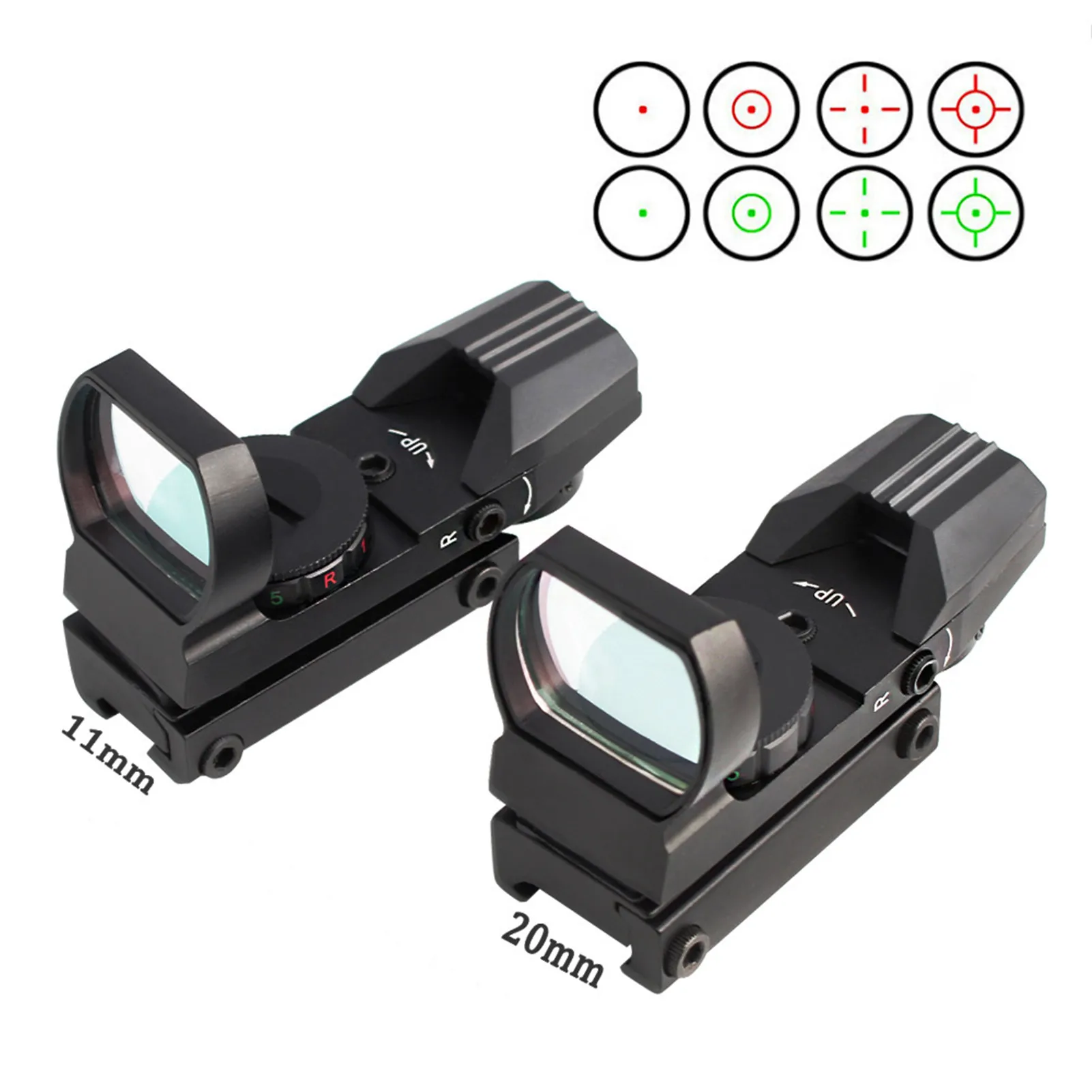 

Sight Scope Waterproof Shockproof Viewfinder Four Kinds of Variable Point Holographic Mirrors Adjustable Anti-glare for HD