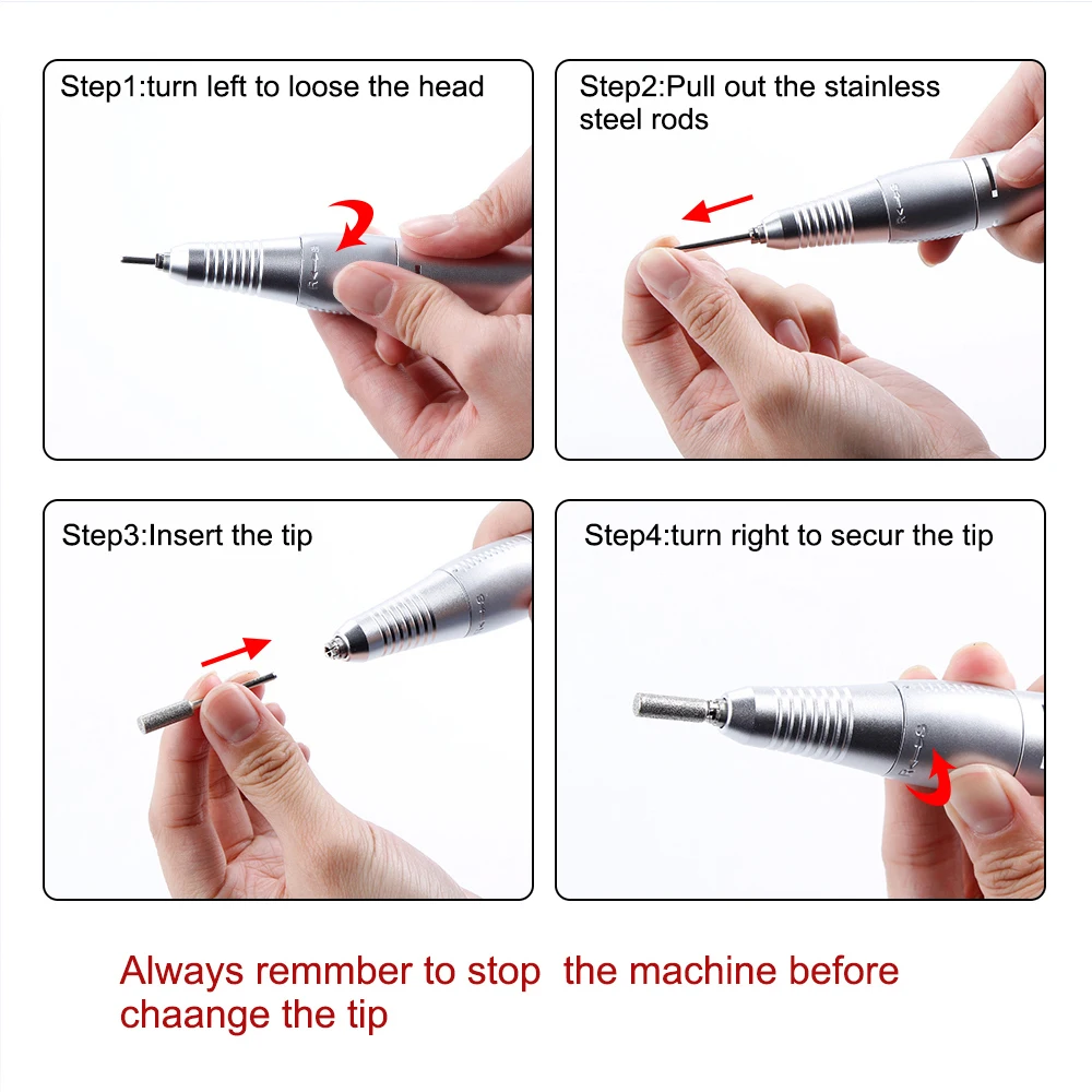 Дрель для ногтей машина маникюра 20000/30000 об./мин аппарат педикюра Набор