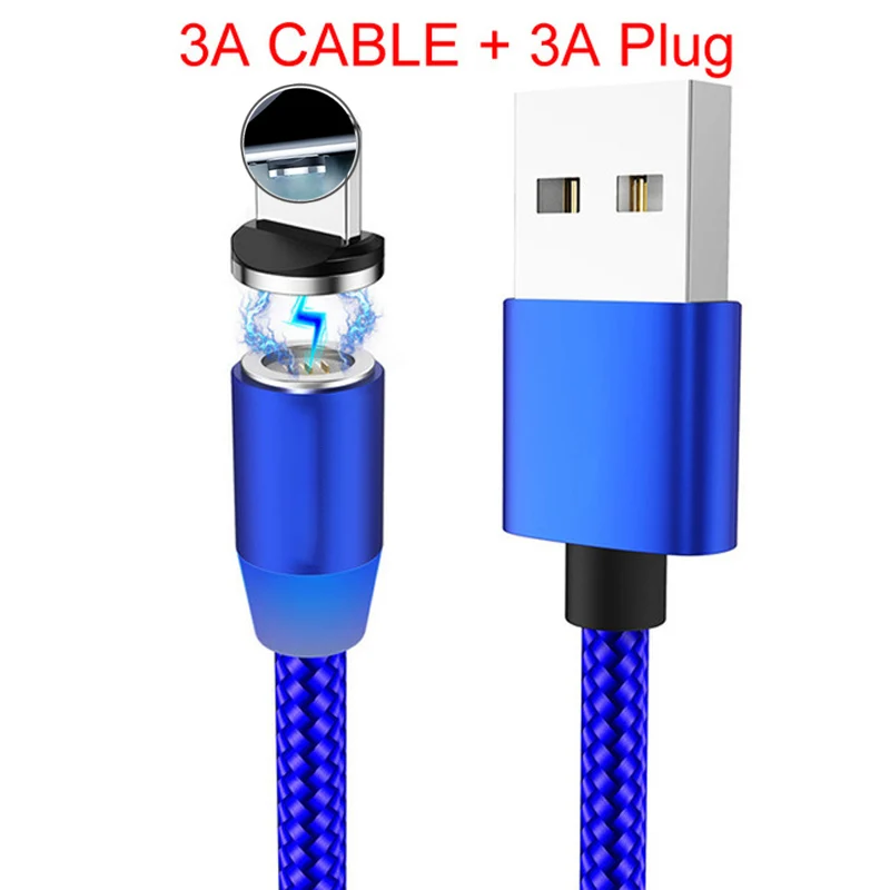 Магнитный usb-кабель для зарядки iphone Xs max Xr X samsung s9 ipad mini, кабели для быстрой зарядки, адаптер, шнур для зарядки мобильного телефона