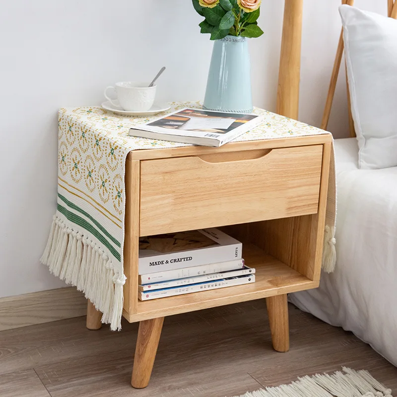 Хлопковый Плетеный Ковер кремовый богемный тряпичный коврик моющийся