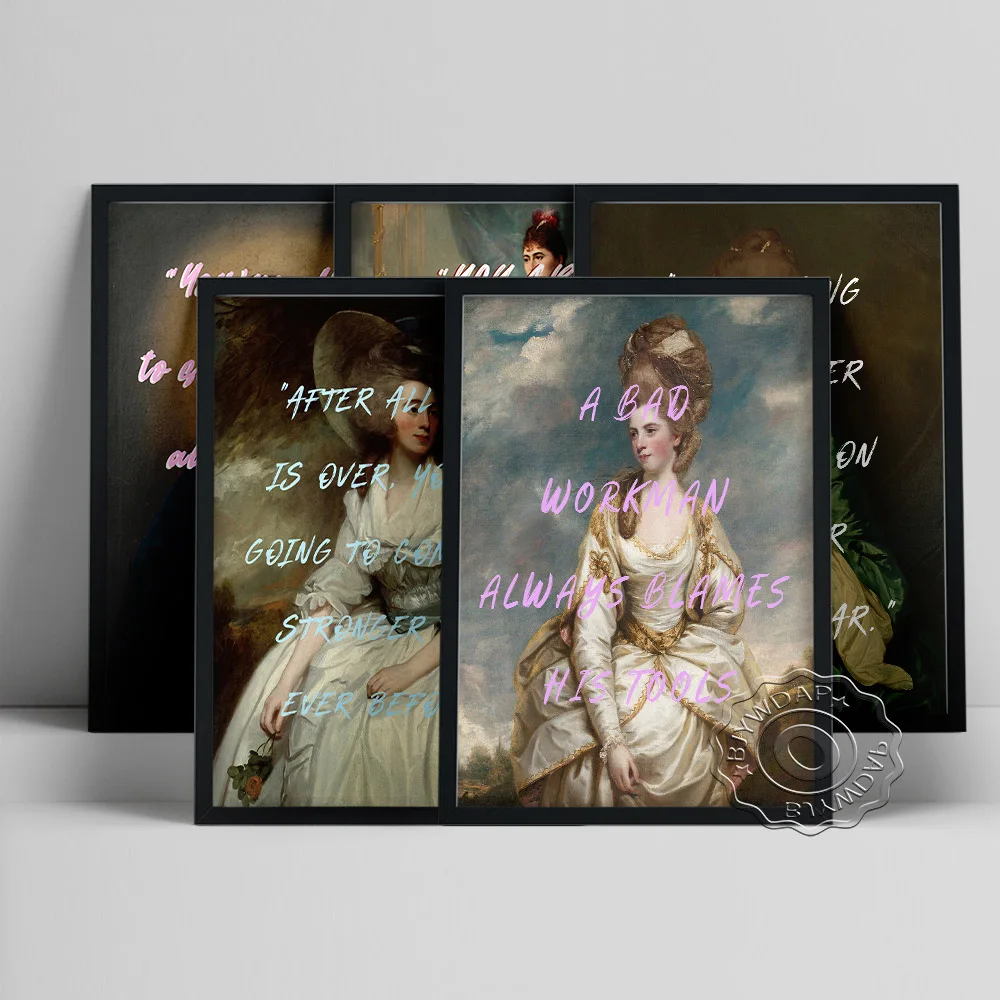 

Altered Classic Feminist Art Prints Poster Inspirational Quote Canvas Painting Feminism Wall Stickers Office Studio Lounge Decor
