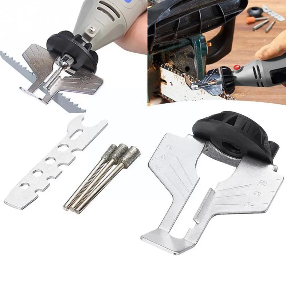 

5pcs/set Chain Saw Sharpening Kit Sharpening Guide Bit Adapter Accessory Rotary Sharpening Tools Chainsaw Accessories E3o3