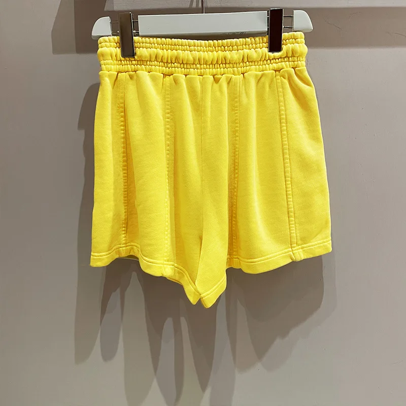 

2021 New Summer High Quality Women Shorts Fashion Loose Ladies Shorts Solid Color Casual Elegant Cotton Female Shorts T873