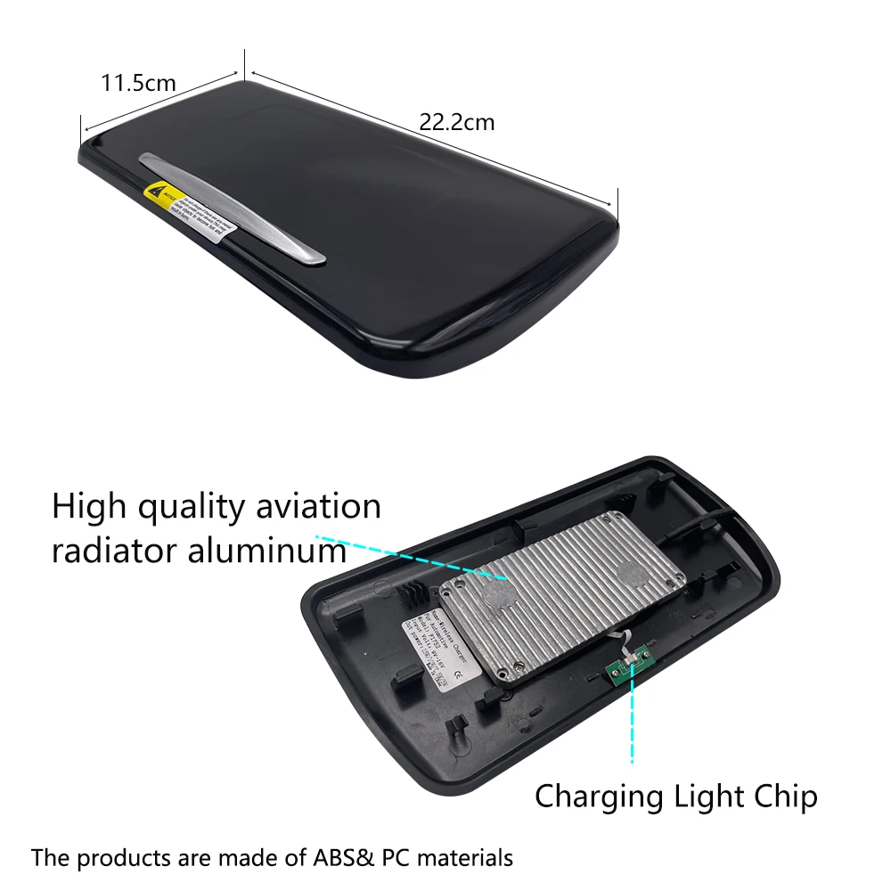 for bmw 5 series f10 f18 2011 2017 car wireless charger 15w fast charging phone charger plate abs car interior accessories free global shipping