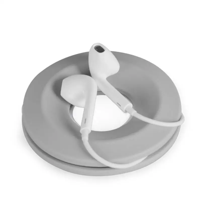 В форме пончика силиконовые наушники держатель для кабеля USB Кабельный