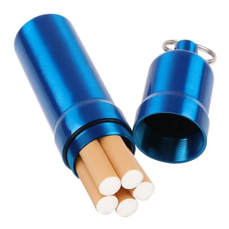 Коробка для сигарет герметичная из нержавеющей стали чехол 5 с держателем ключей