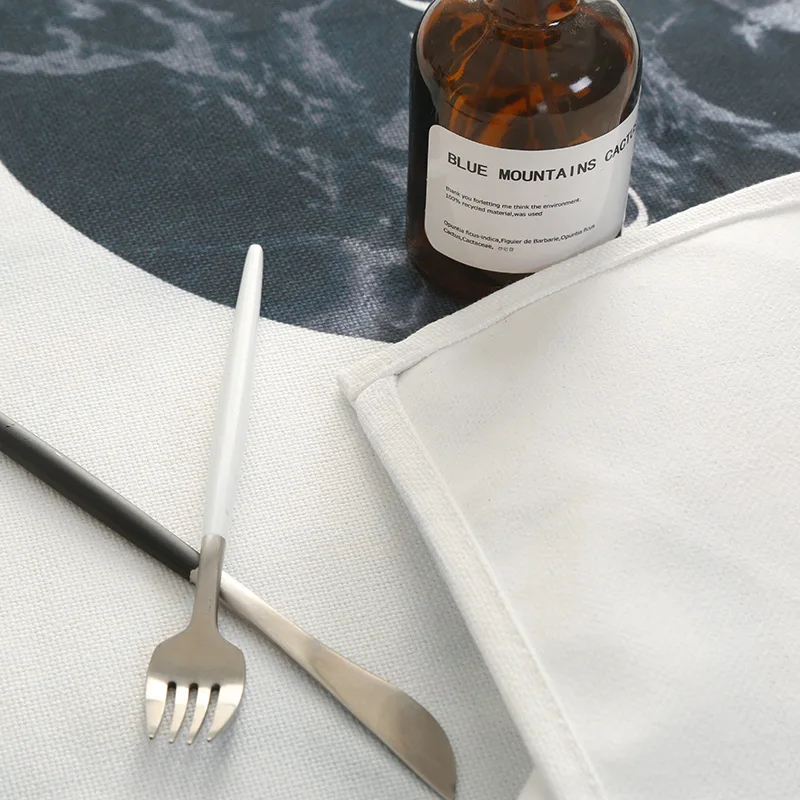 Бесплатная доставка утолщенная скатерть из полиэстера и хлопка в скандинавском