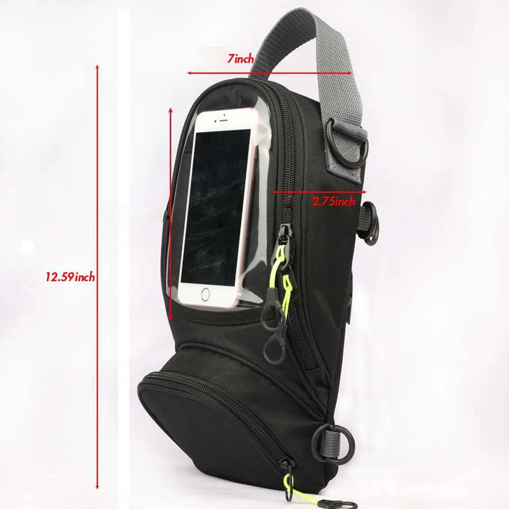 

Motorcycle fuel bag mobile phone navigation bag multifunctional small oil tank package magnetic fixed straps fixed styling