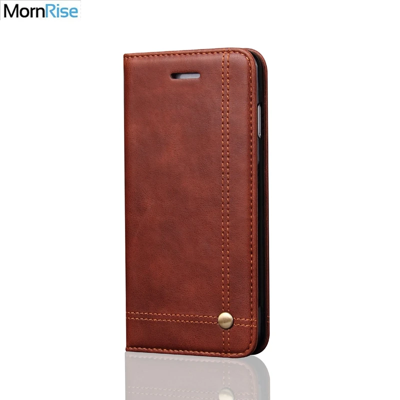 Роскошный кожаный флип чехол для Apple iphone 8 Plus кошелек с отделениями карт винтажные