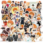 Новые наклейки Haikyuu, 50 шт.компл., наклейки сделай сам для ноутбука, телефона, гитары, чемодана, скейтборда, PS4, игрушки из Аниме Haikyuu! Водонепроницаемая наклейка