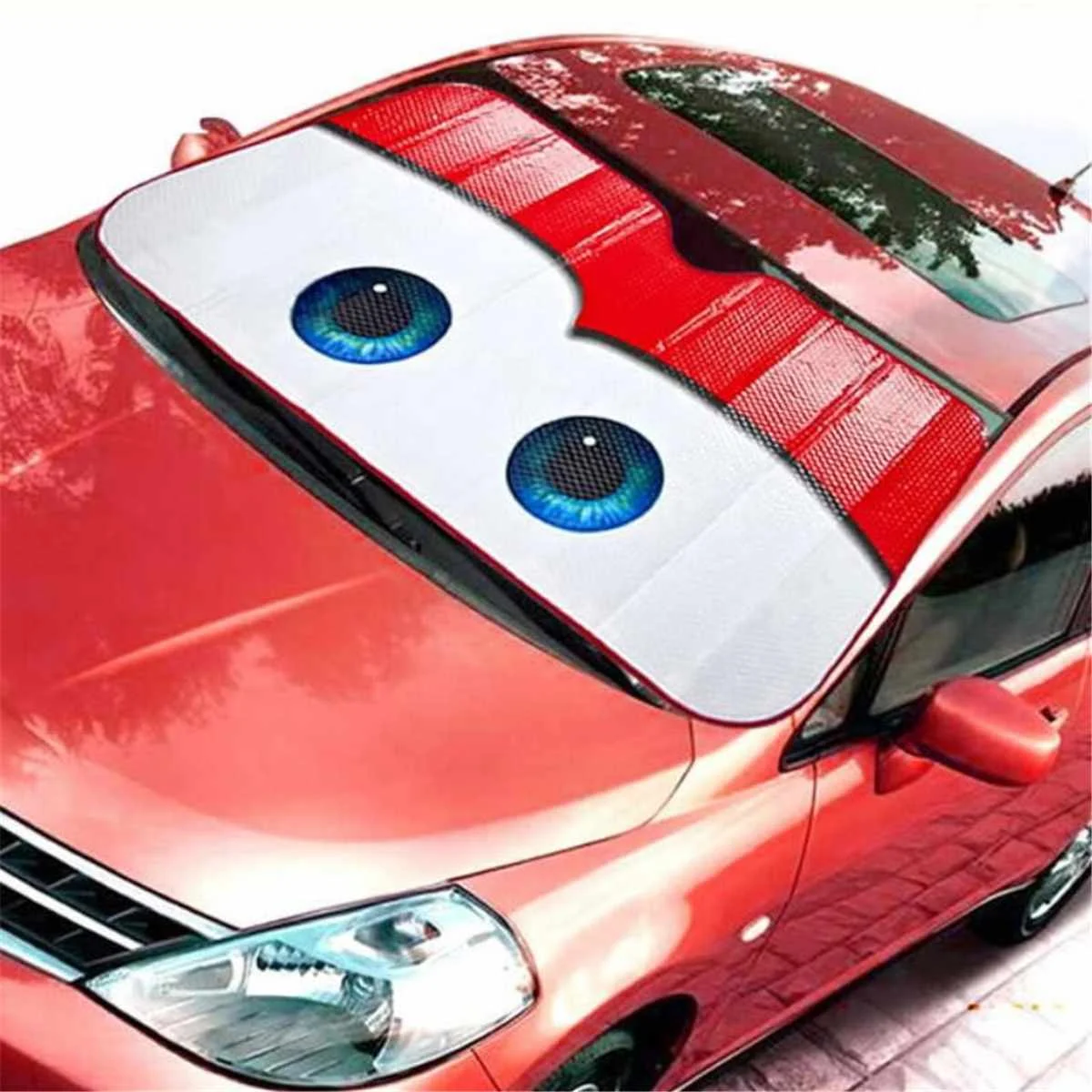 130x70 см мультяшный автомобильный козырек авто защита от солнечных лучей глаза автомобиля переднее окно козырек на лобовое стекло универсальный чехол для автомобиля автостайлинг