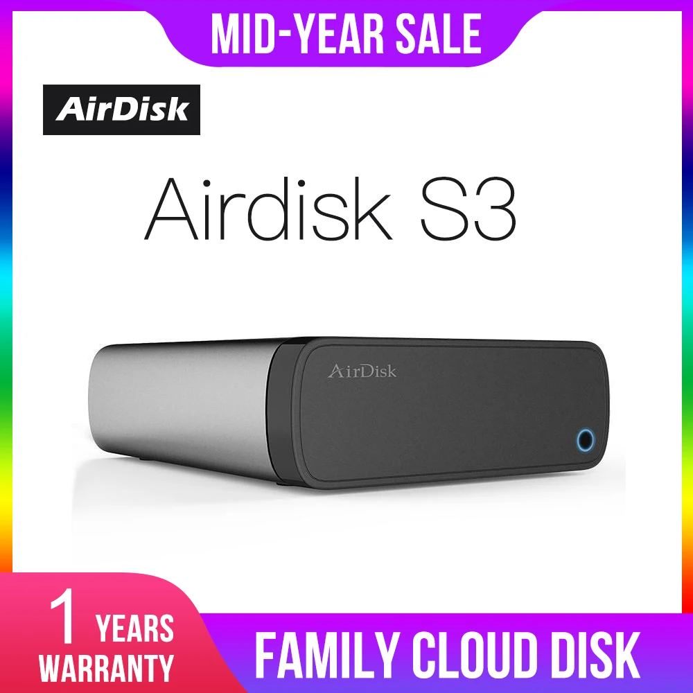Airdisk S3 мобильный сетевой жесткий диск USB3.0 семейный умный облачный накопитель