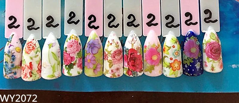 10pc/box Nail Foil Set Adhesive Transfer Sticker Rainbow Sky Sexy Leopard Personalized Pattern Slider Decoration Manicure kits