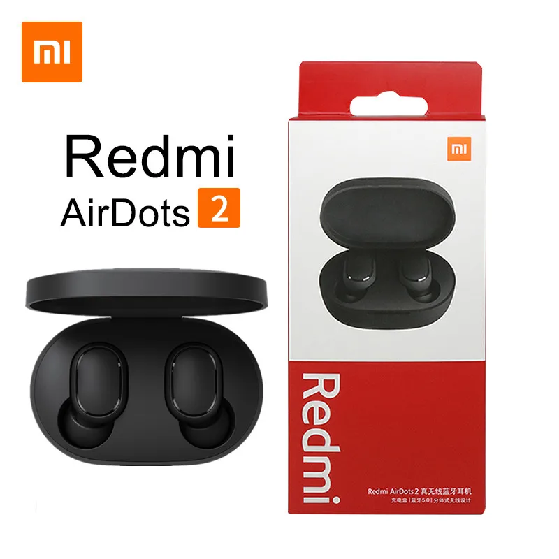 

Original Xiaomi Redmi Airdots 2 Earphones Wireless Bluetooth V5.0 Headset Stereo Noise Reduction Mic Voice Control Earphones