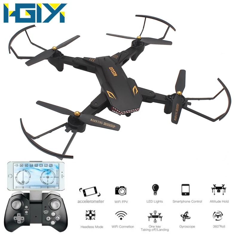 HGIYI XS809S Радиоуправляемый Дрон с 720P широкоугольной HD камерой XS809HW