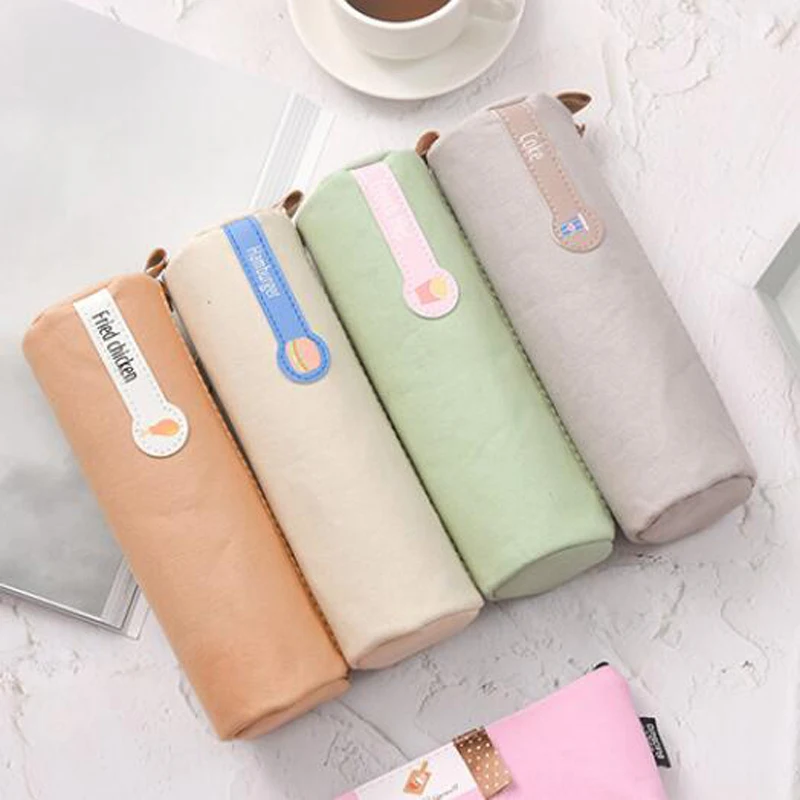 Креативный холщовый пенал для начальной средней школы сумка канцелярских